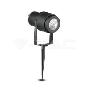 12W LED Picchetto da giardino Lamp Corpo nero 4000K