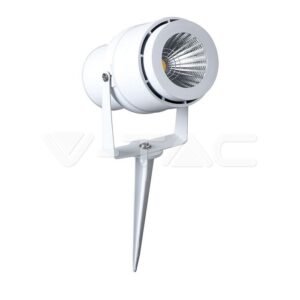 12W LED Picchetto da giardino Lamp Corpo bianco 3000K