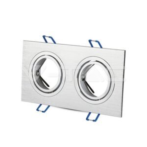 2*GU10 Corpo Quadrato Aluminium