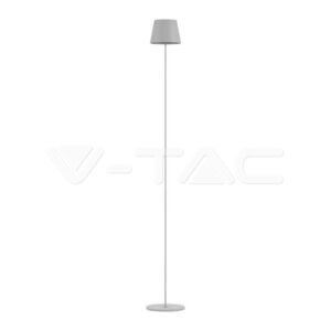 V-TAC Piantana LED 4W Colore Bianco in Alluminio con Touch Dimmerabile Altezza regolabile 3in1 3000K IP54